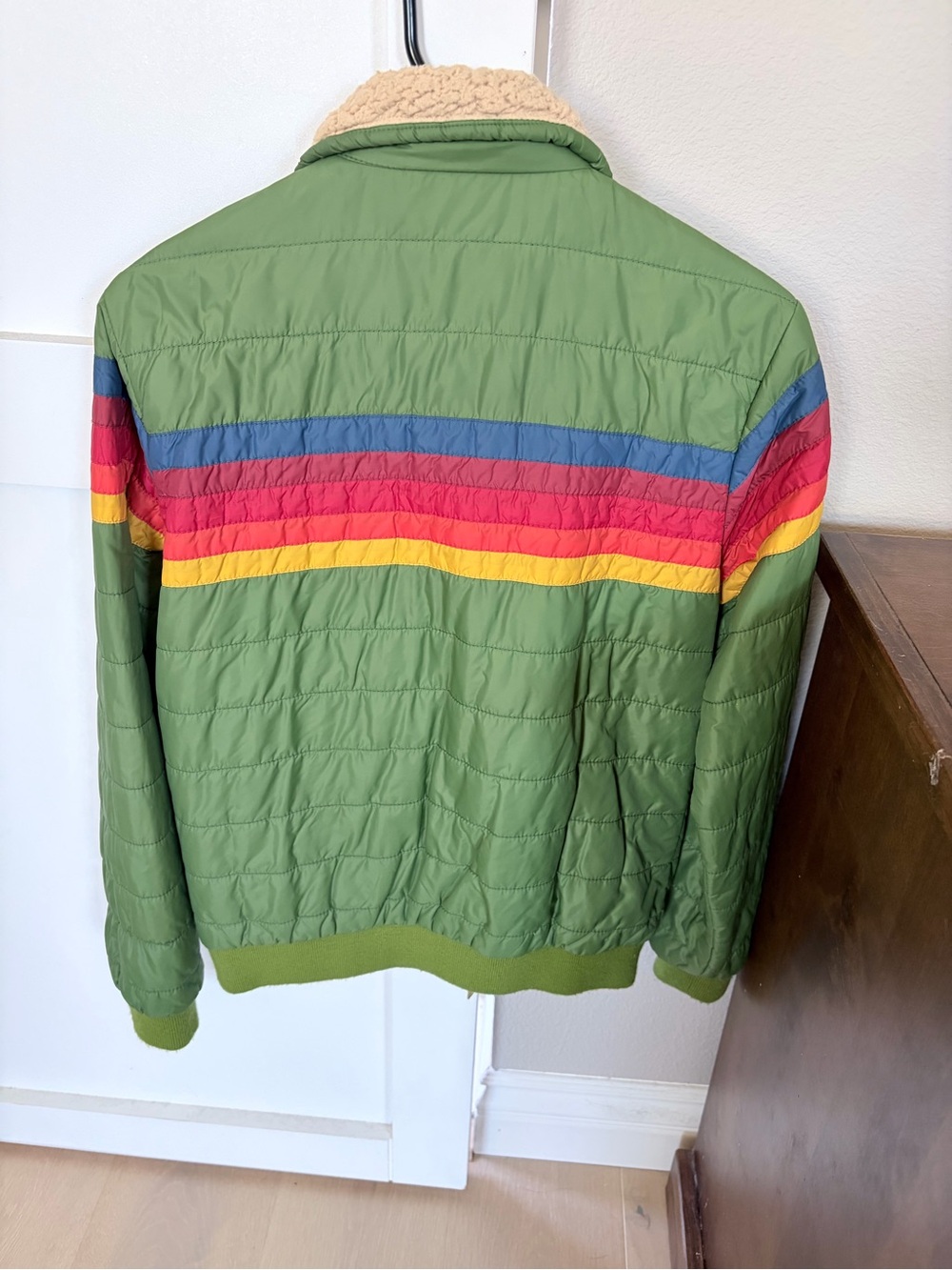 AV Nation 5-Stripe Green Jacket (Sz Small)🏂 - Picture 4 of 8